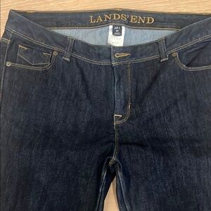 Lands' End Dark Blue Women's Jeans size 14 “Fit 1”